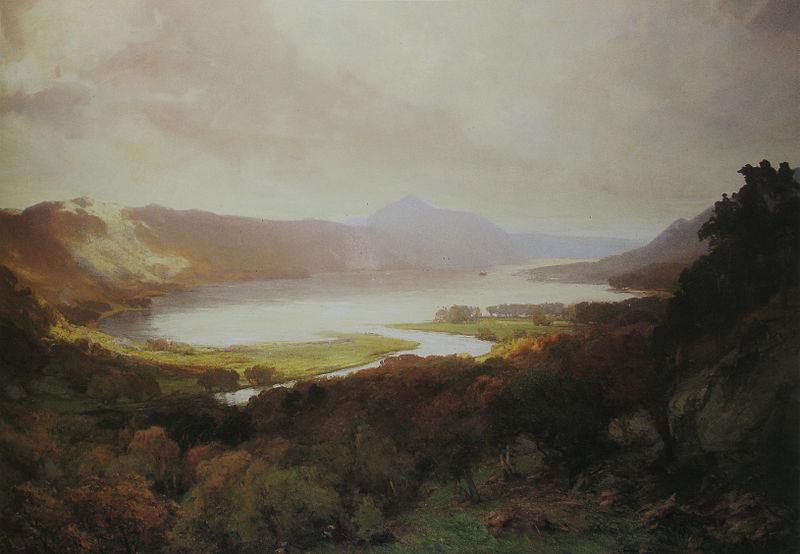 Joseph Farquharson Loch Lomond oil painting image